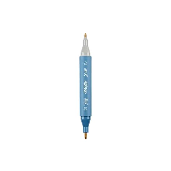 Rich Klm-18029 Art-X Sketch Marker Kalem Duo 7502 Khaki Grey