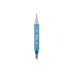 Rich Klm-18031 Art-X Sketch Marker Kalem Duo B.O.C Bright Orange - Thumbnail