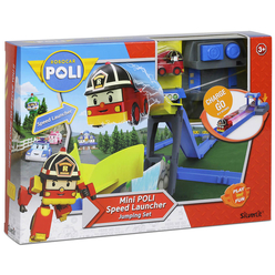 Neco Poli Car - Robocar Poli Fırlatıcılı Yol ve Atlama Seti 83384