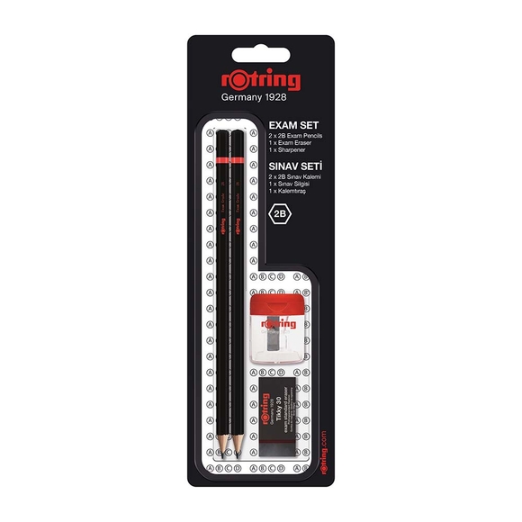 Rotring 2’li 2B Sınav Kalemi+ Silgi+ Kalemtraş Bls RO-2090068WK