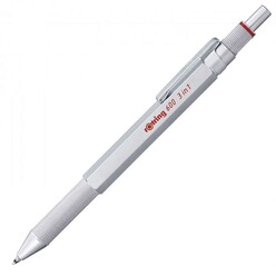 Rotring 600 MultiPen Üç Fonksiyonlu Kalem Krom 2164109 - Thumbnail