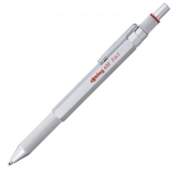 Rotring 600 MultiPen Üç Fonksiyonlu Kalem Krom 2164109
