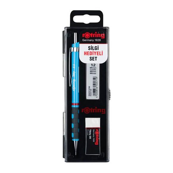 Rotring Tikky Versatil Kalem 0.5 mm + Silgi + Kalem Ucu Set