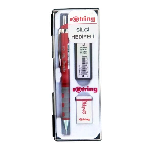 Rotring Tikky Versatil Kalem 0.5 mm + Silgi + Kalem Ucu Set