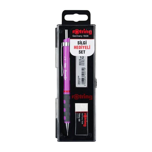 Rotring Tikky Versatil Kalem 0.7 mm + Silgi + Kalem Ucu Set