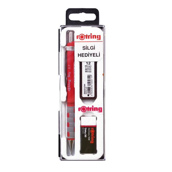 Rotring Tikky Versatil Kalem 0.7 mm + Silgi + Kalem Ucu Set