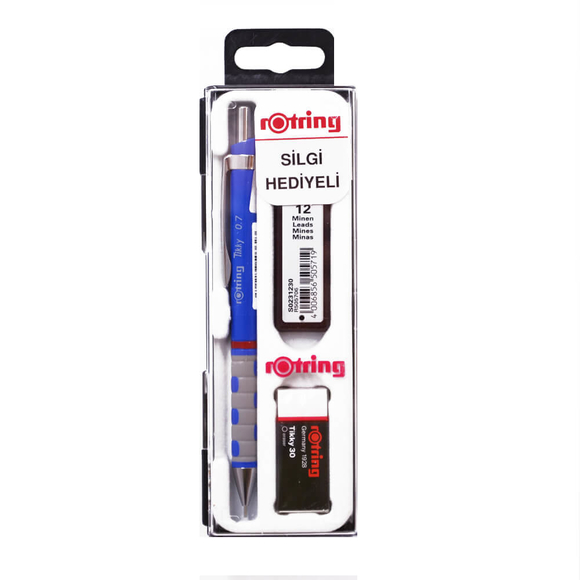 Rotring Tikky Versatil Kalem 0.7 mm + Silgi + Kalem Ucu Set