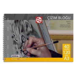 Royal Talens Çizim Blok A3 Spiralli 40 Yaprak 120 Gr - Thumbnail