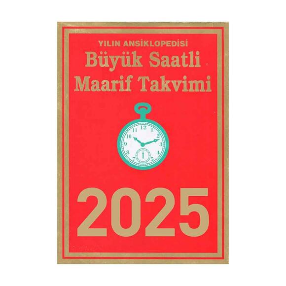 Saatli Maarif Takvimi Büyük Boy 2025 Yılı