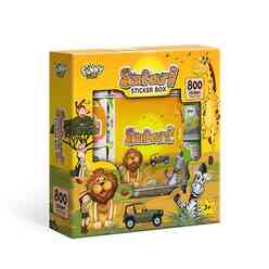 Funny Sticker - Safari Çıkartma Kutusu