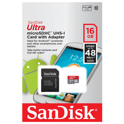 Sandisk Micro Hafıza Kartı 16 GB - Thumbnail