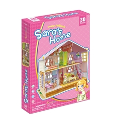 Sara’nın Rüya Oyuncak Evi 3D Puzzle P678H - Thumbnail