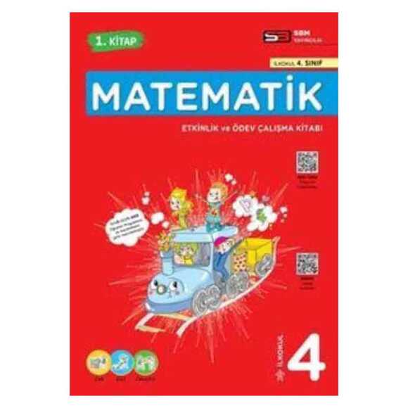 SBM 4. Sınıf Matematik  Etkinlik ve Ödev Çalışma 1. Dönem Kitabı