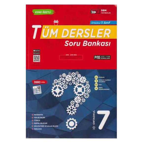 SBM 7. Sınıf Tüm Dersler Soru Bankası