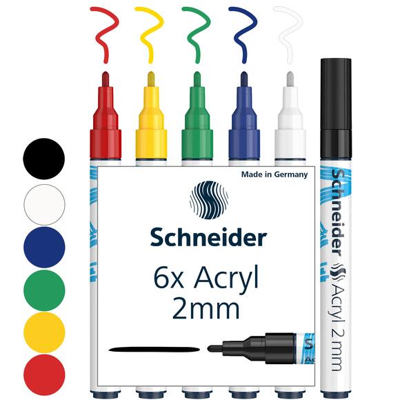 Schneider 310 Akrilik Marker Set 6’Lı 2Mm Set-1 120195