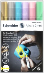 Schneider - Schneider 310 Akrilik Marker Set 6’Lı 2Mm Set-2 120196
