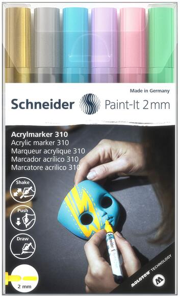 Schneider 310 Akrilik Marker Set 6’Lı 2Mm Set-2 120196