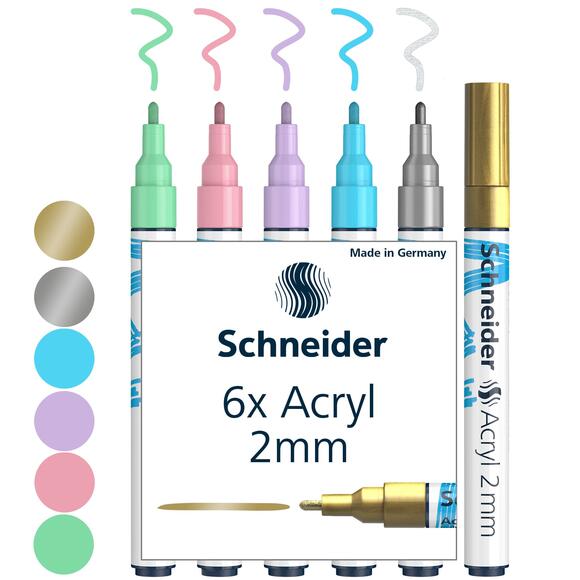 Schneider 310 Akrilik Marker Set 6’Lı 2Mm Set-2 120196