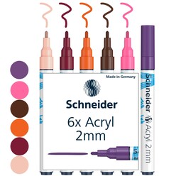 Schneider 310 Akrilik Marker Set 6’Lı 2Mm Set-3 120197 - Thumbnail