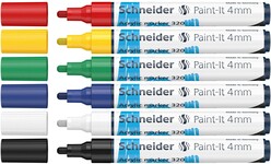 Schneider 320 Akrilik Markör 4mm 6’lı Set 120295 - Thumbnail