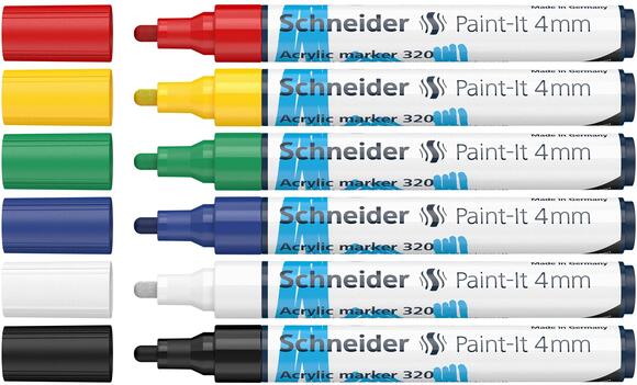 Schneider 320 Akrilik Markör 4mm 6’lı Set 120295