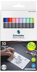 Schneider - Schneider Brush Pen Paint It 070 Karışık 10’lu 07010504