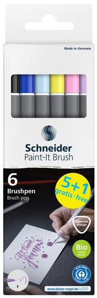 Schneider Brush Pen Paint-It 070 Klasik 6’lı 07010502