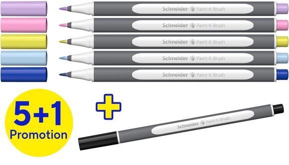 Schneider Brush Pen Paint-It 070 Klasik 6’lı 07010502