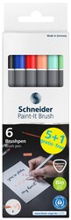 Schneider - Schneider Brush Pen Paint-It 070 Pastel 6’lı 07010503
