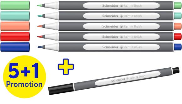 Schneider Brush Pen Paint-It 070 Pastel 6’lı 07010503