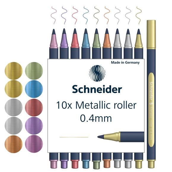 Schneider Metalik Roller 050 0.4mm 10’lu Set 05011503