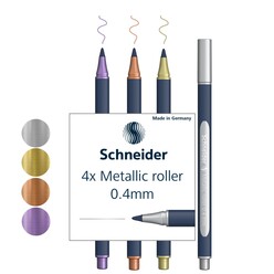Schneider Metalik Roller 050 0.4mm 4’lü Set 05011501 - Thumbnail