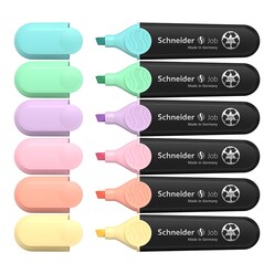 Schneider Scb394 Job Fosforlu Kalem Pastel 6’ lı Set - Thumbnail