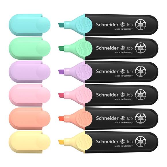 Schneider Scb394 Job Fosforlu Kalem Pastel 6’ lı Set