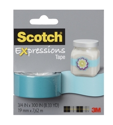 Scotch C214-BLU Renkli Bant Mavi 19 mm x 7 62 M - Thumbnail