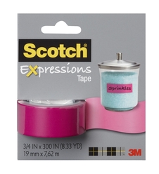 Scotch C214-PNK Renkli Bant Pembe 19 mm x 7 62 M - Thumbnail