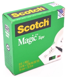 Scotch Magic Görünmez Mat Bant 19 mm x 32,9 m 810 - Thumbnail