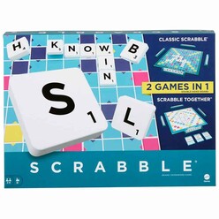 Mattel Scrabble - Scrabble Orijinal İkisi Bir Arada İngilizce HWD43