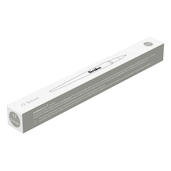 Scrikss 17 Tükenmez Kalem Silver Chrome