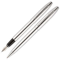 Scrikss - Scrikss 35 Dolmakalem + Tükenmezkalem Takım Krom Lüks Kutuda