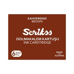 Scrikss - Scrikss Dolmakalem Kartuşu Kahve 6’lı Kutu