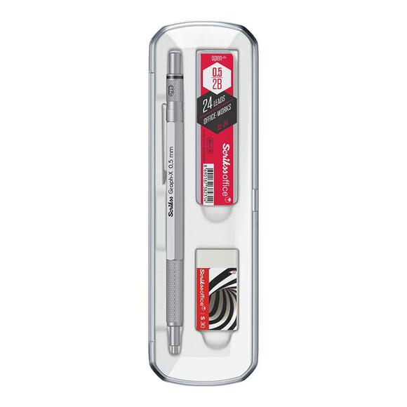 Scrikss Graph-X 3’lü Versatil Kalem Kalem Seti 0.5mm Saten Gri