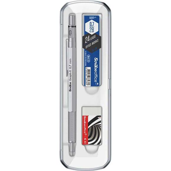 Scrikss Graph-X 3’lü Versatil Kalem Seti 0.7mm Gri