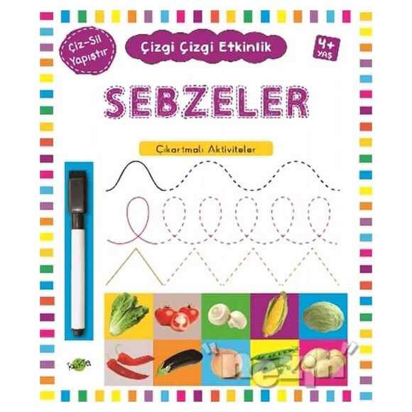 Sebzeler 4 Yaş ve Üstü - Çizgi Çizgi Etkinlik