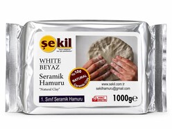 Şekil - Şekil Seramik Hamuru 1000Gr Beyaz