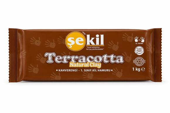 Şekil Seramik Hamuru 1000Gr Kahverengi