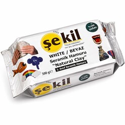 Şekil - Şekil Seramik Hamuru 500Gr Beyaz