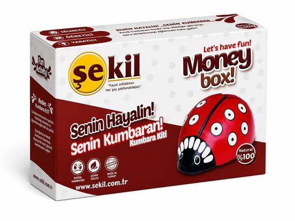 Şekil Seramik Uğur Böceği Kumbara Seti