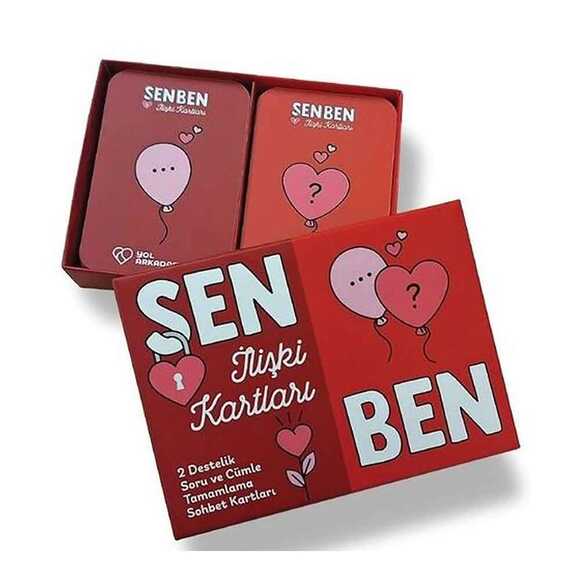 Sen Ben İlişki Kartları - 2 Destelik Soru ve Cümle Tamamlama Sohbet Kartları