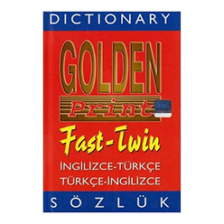 Serhat Golden Print English-Turkish Turkish-English Cep - Thumbnail